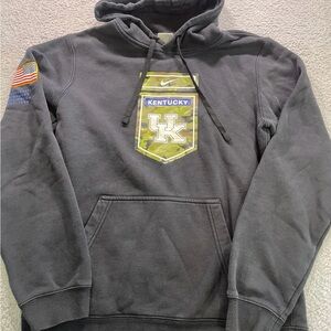Nike Kentucky Wildcats Black Mens Small Salute To Service Camo Hoodie